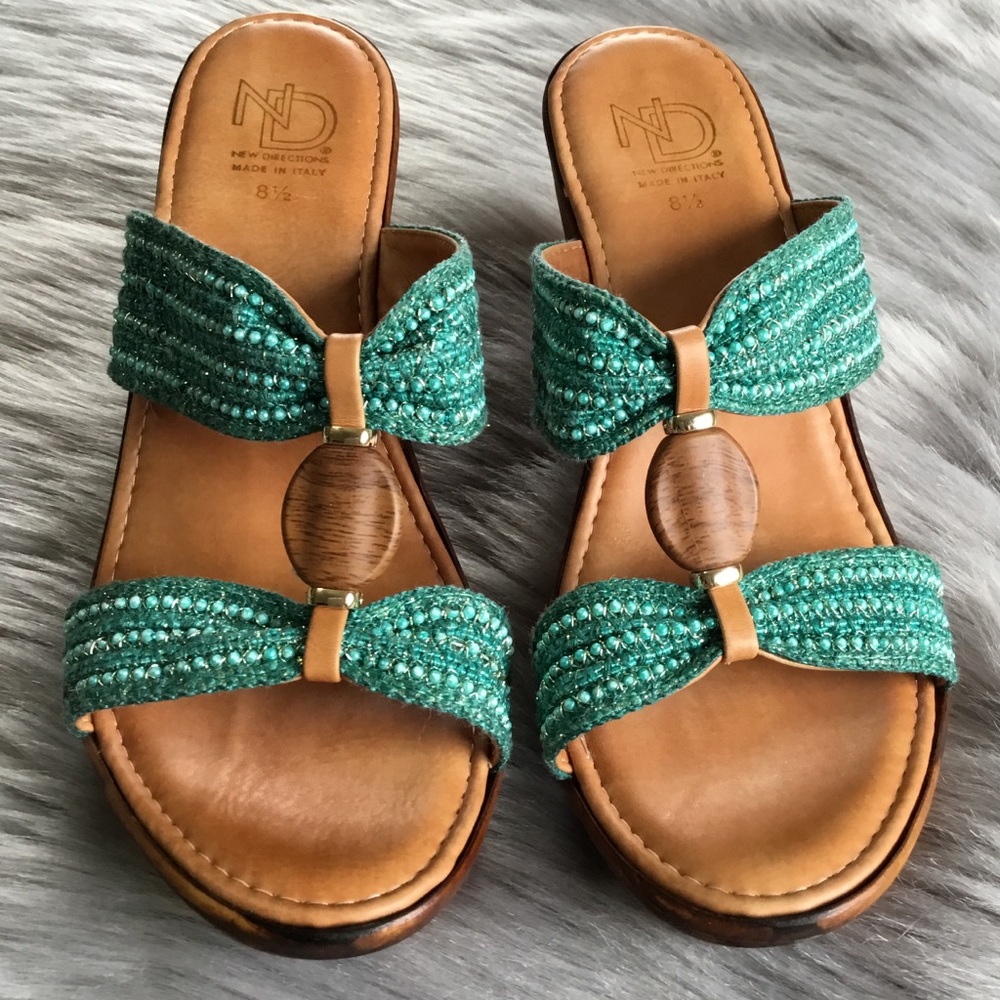 NEW DIRECTION WEDGES SHOES MADE IN ITALY